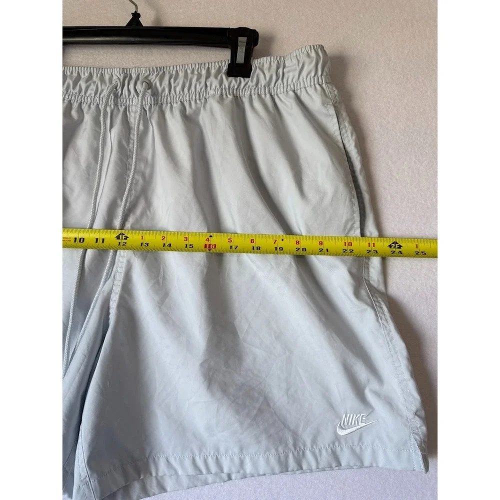 Nike Swim Shorts Men XL Light Gray Lightweight No Liner Elastic Waist Beach